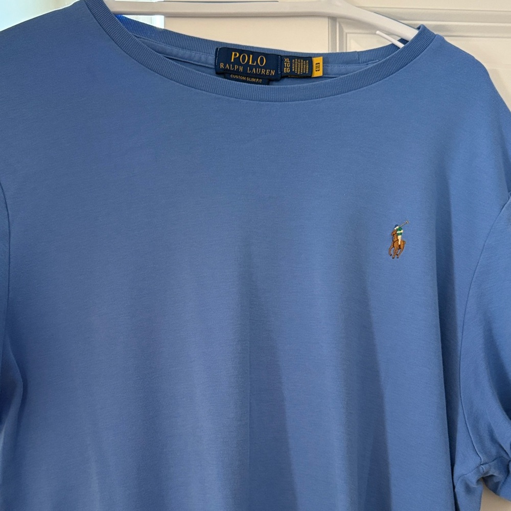 Polo by Ralph Lauren Men's Sky Blue Long Sleeve Tee